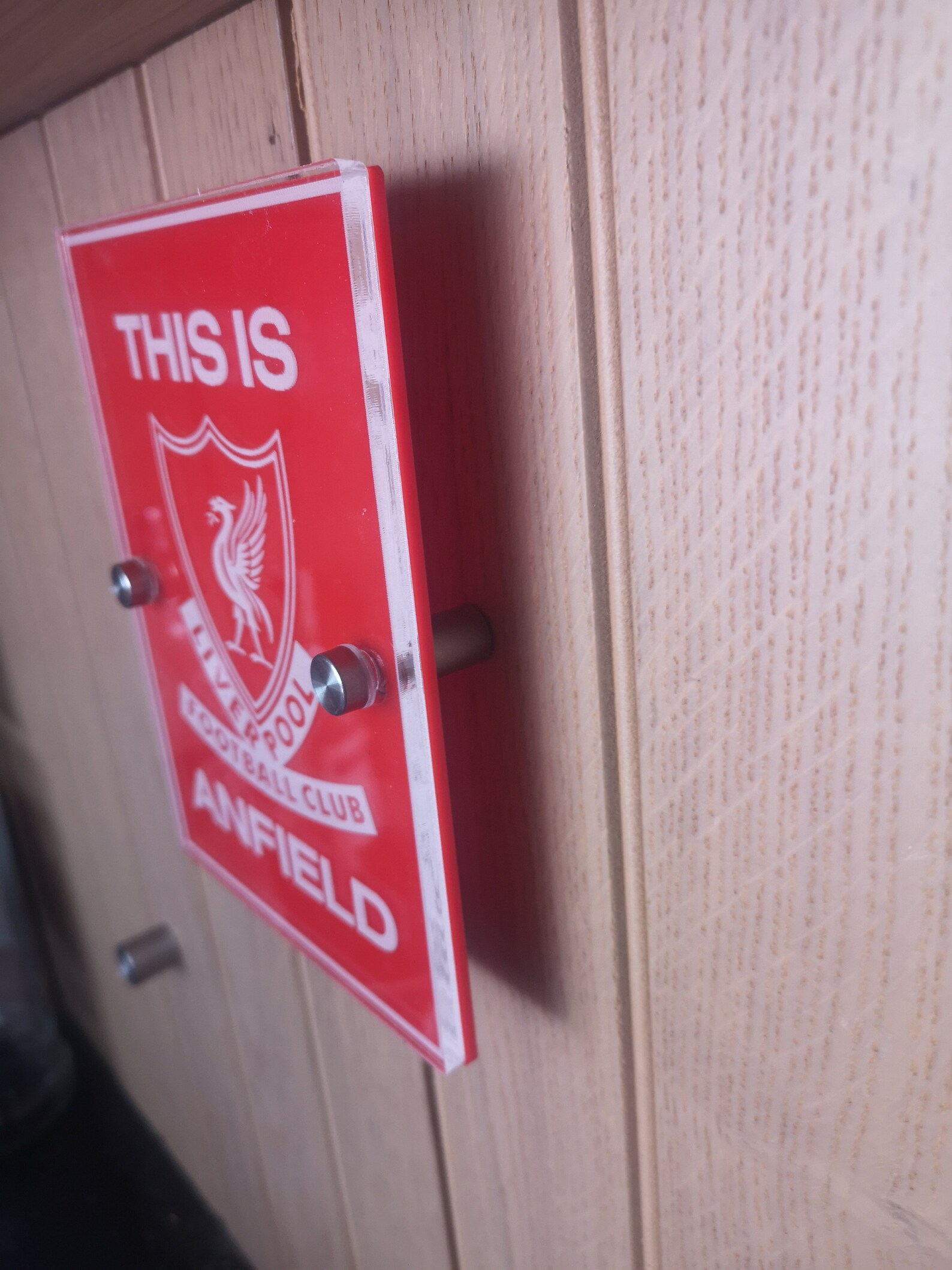 This is Anfield acrylic engraved plaque Etsy