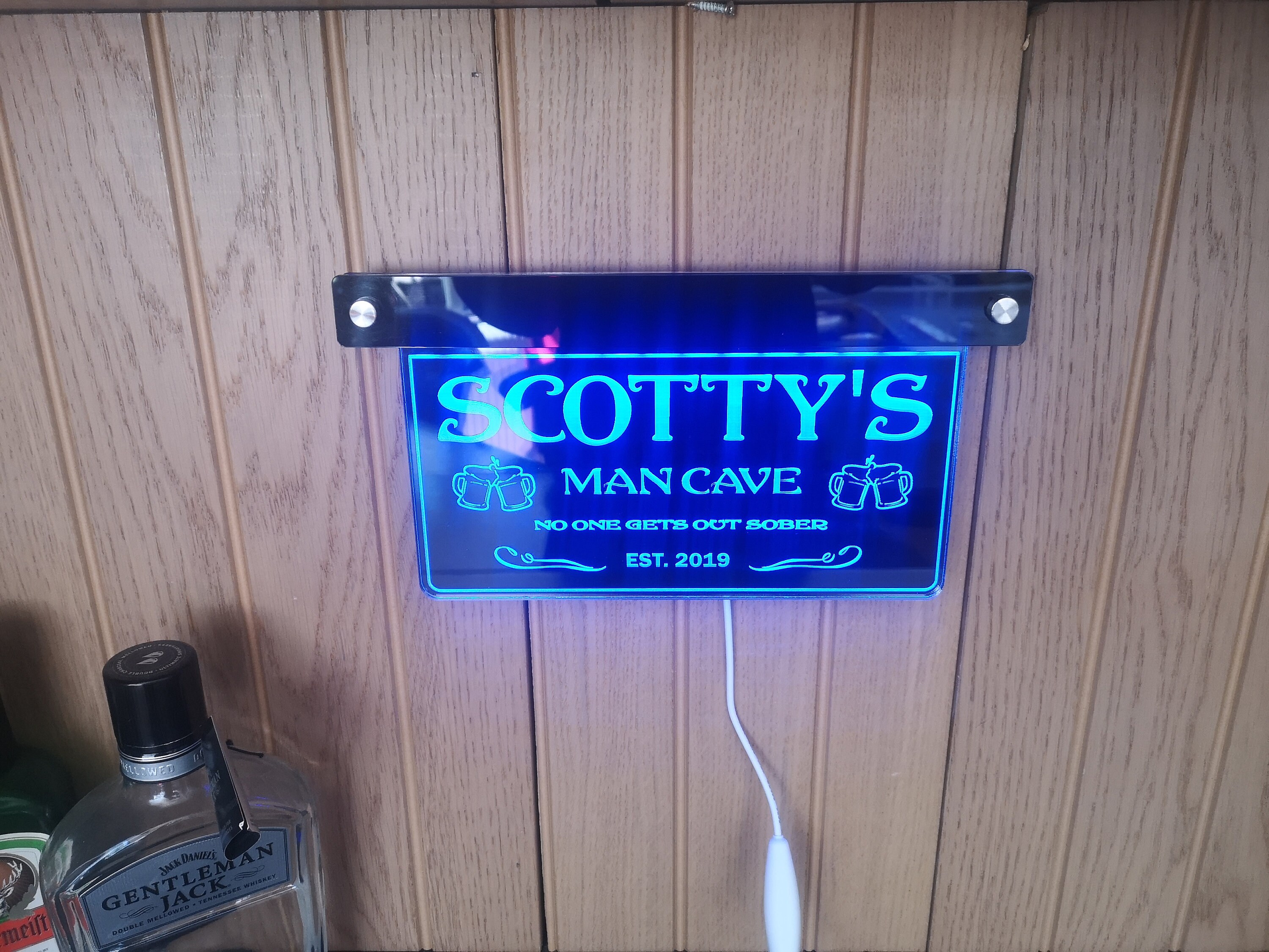 Amazing personalised led man cave sign Etsy