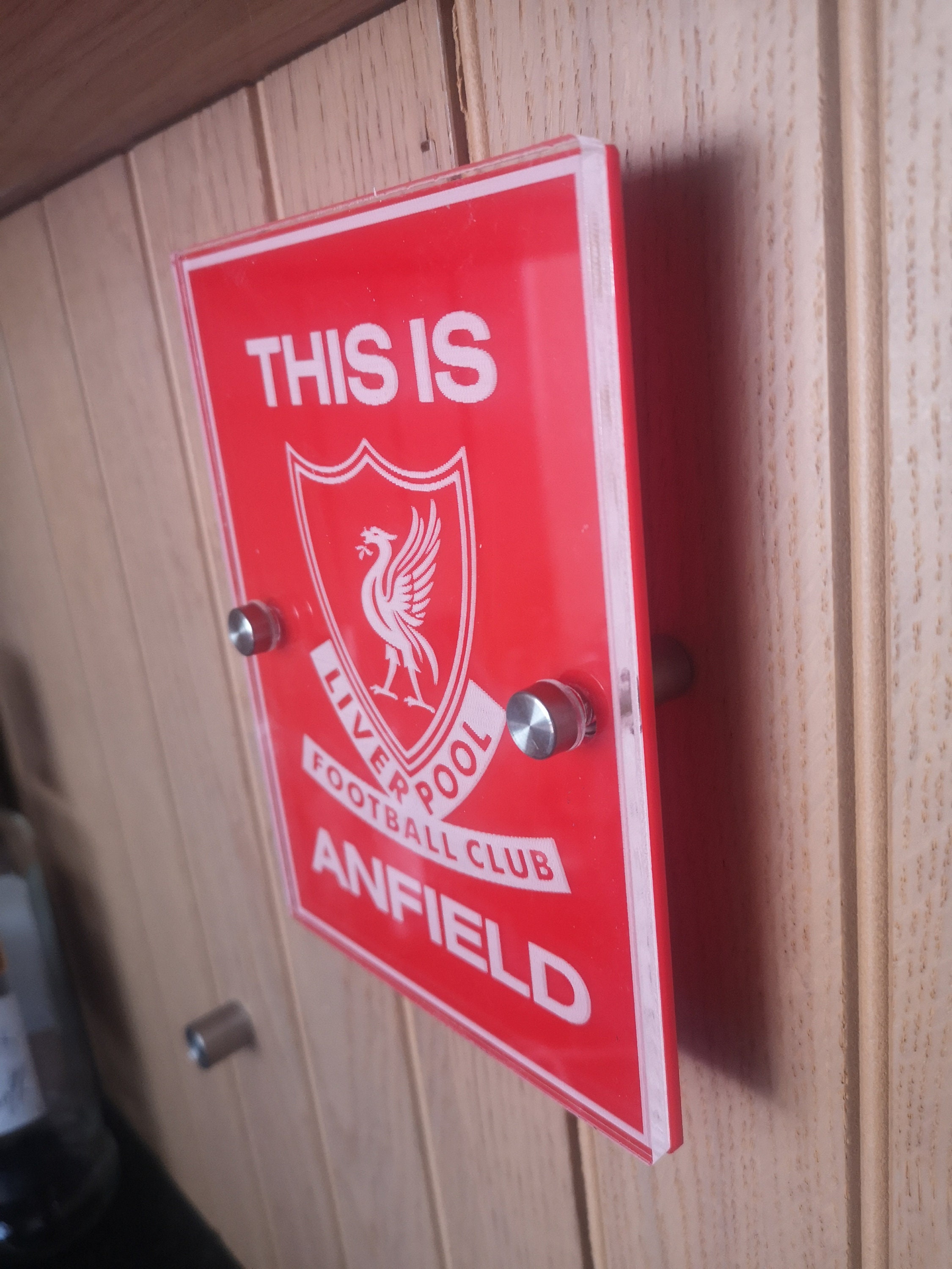 This is Anfield acrylic engraved plaque Etsy