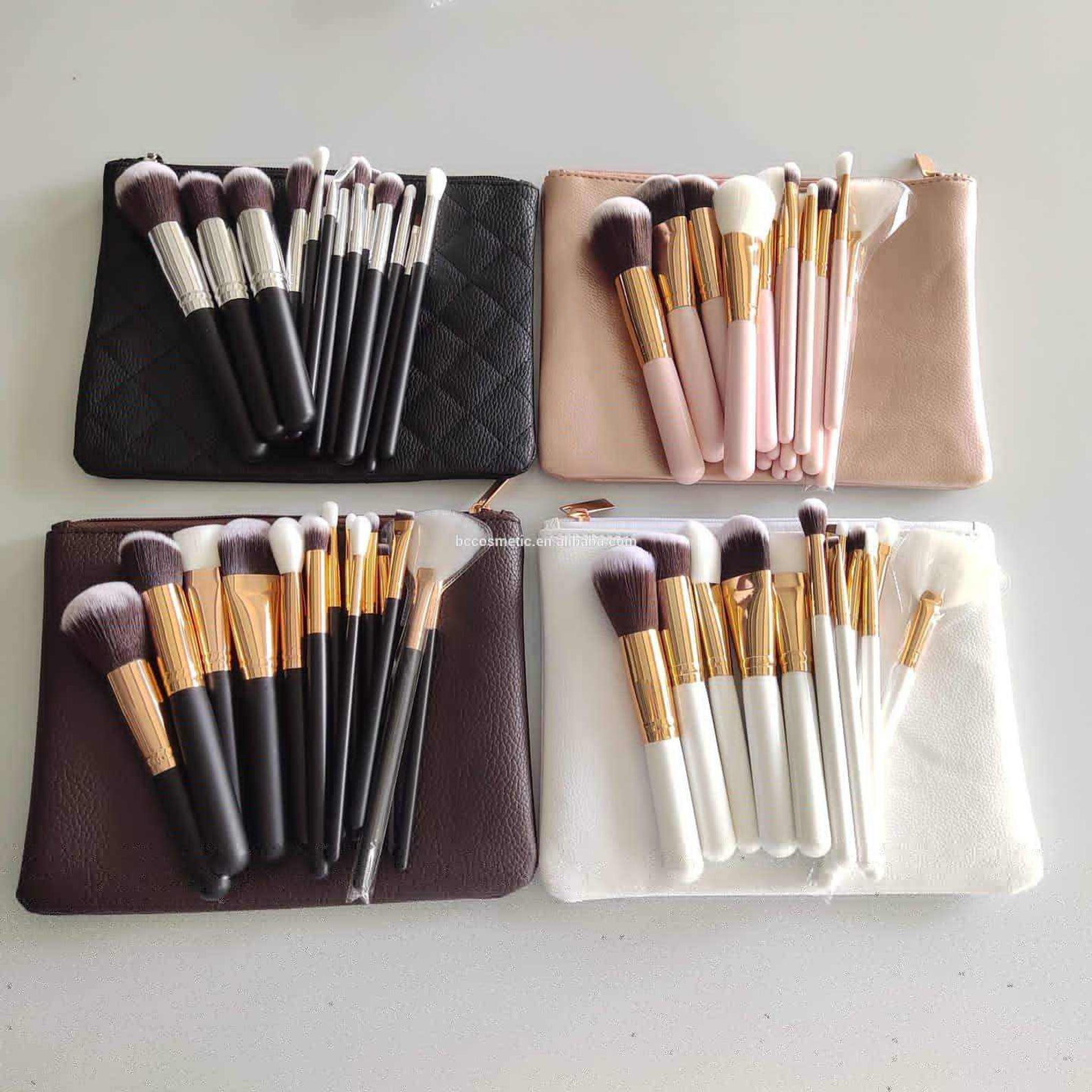 Kabuki Makeup Brush Set Brushes 15pc Collection With Premium Etsy
