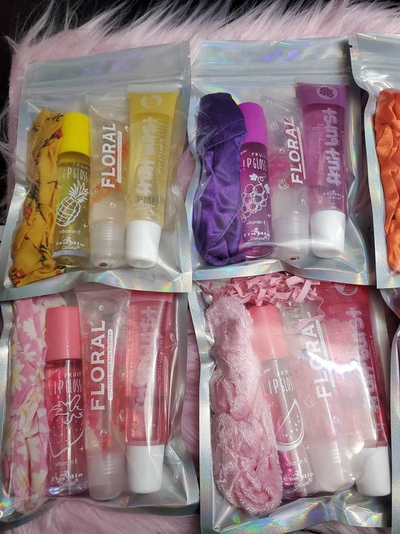 Lip gloss bundle and scrunchie Etsy