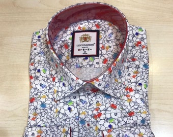 Men’s floral shirts | Cotton | fashionable |Mens 100% Cotton Long Sleeve | Slim Fit Shirt |Floral Print