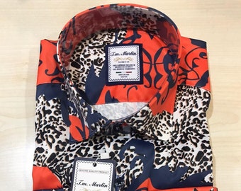 Men’s floral shirts | Cotton | fashionable |Mens 100% Cotton Long Sleeve | Slim Fit Shirt |Floral Print