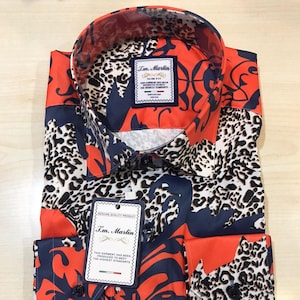 Men’s floral shirts | Cotton | fashionable |Mens 100% Cotton Long Sleeve | Slim Fit Shirt |Floral Print