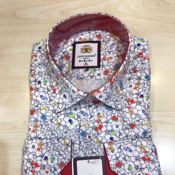 Men’s floral shirts | Cotton | fashionable |Mens 100% Cotton Long Sleeve | Slim Fit Shirt |Floral Print