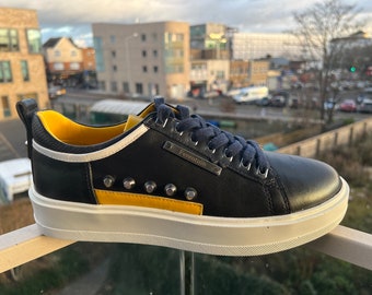 leather sole sneakers