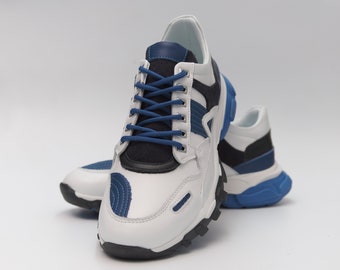 Handmade | Genuine Leather | Ferentino Shoes | Sneakers | Casual  Light Sole | Mens Shoes | Sneakers Active