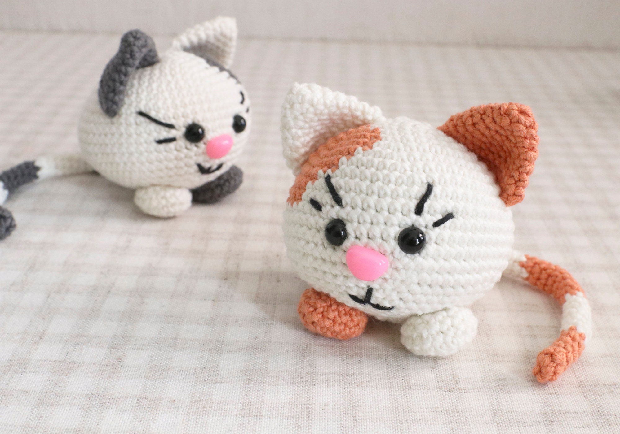 Cute Little Cat Crochet. Kitty Toy. Set of Cat and Mouse. Etsy UK