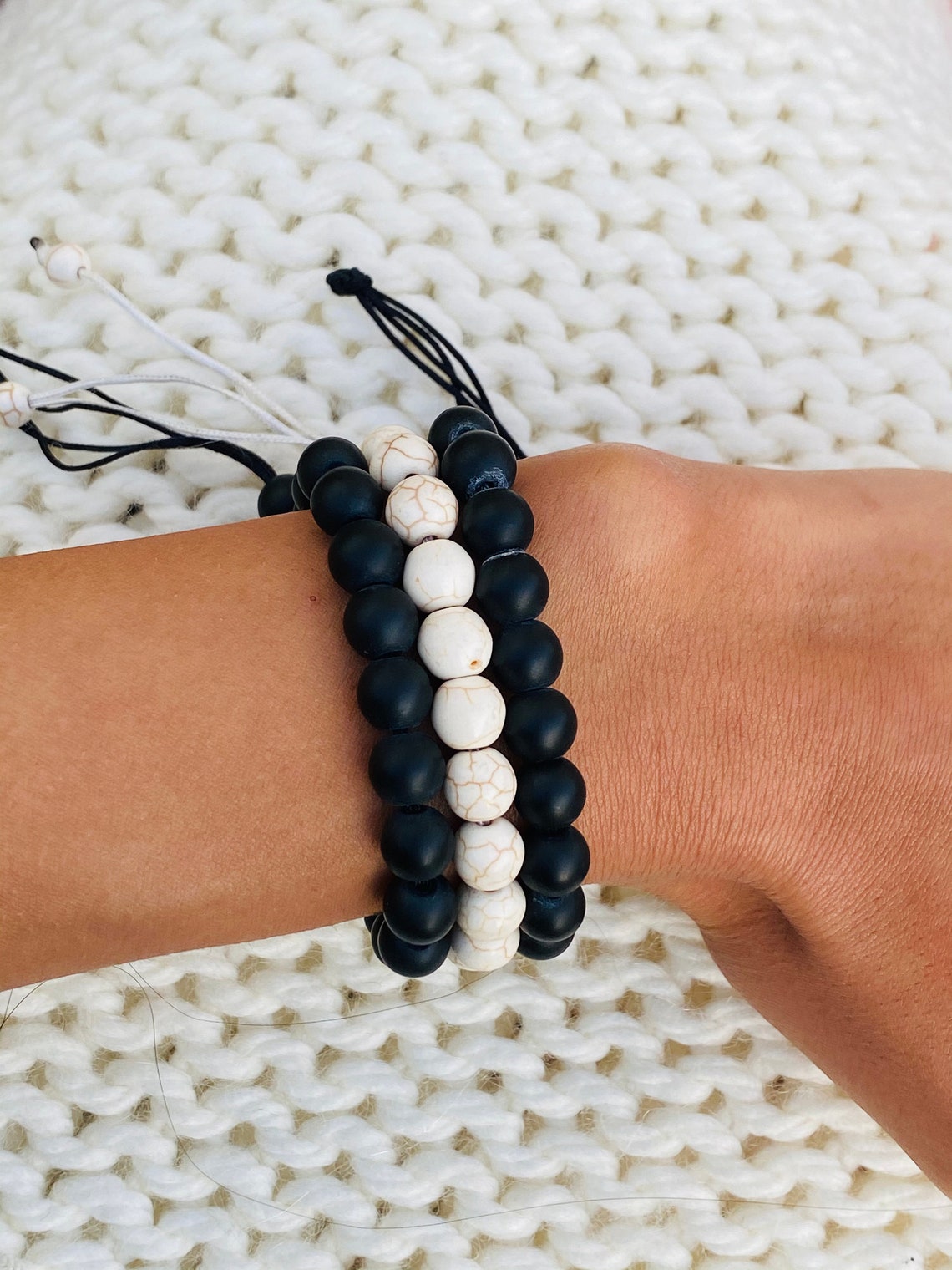 Unisex Beaded Bracelet Adjustable Bracelet Etsy