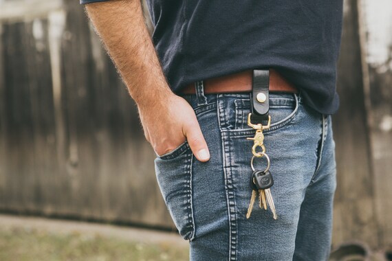 Porte-clés Dragonne En Cuir PU - Pratique Et Stylé Avec Boucle à Pression
