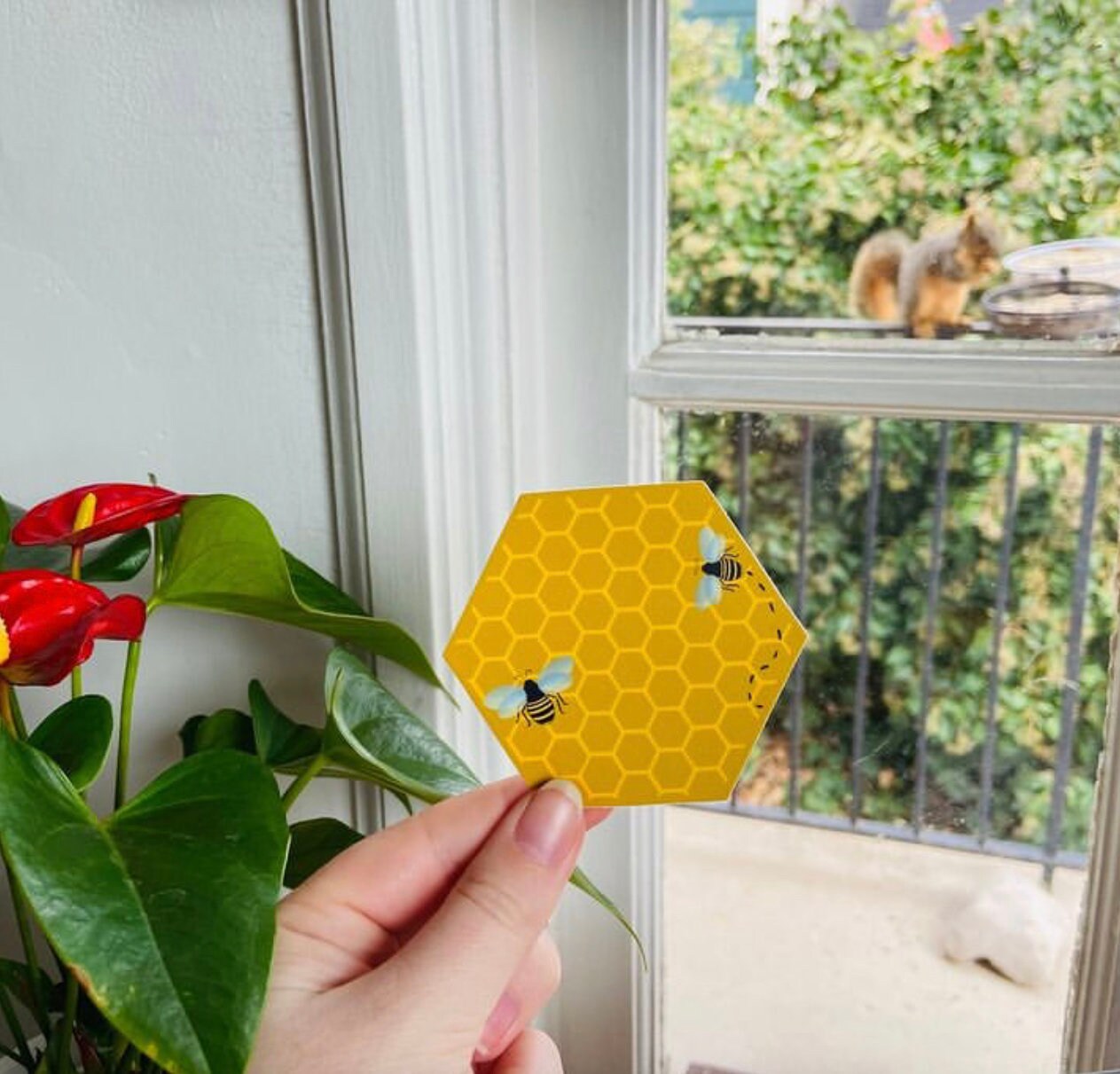 Bee Sticker, Beehive Sticker Laptop, Honeycomb Stickers for Water ...