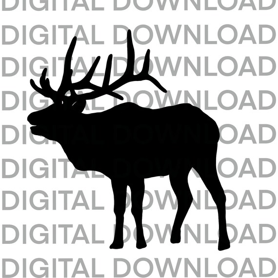 Elk SVG Elk PNG Elk JPEG Elk Pdf Digital Download File Etsy