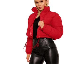 long red puffa coat