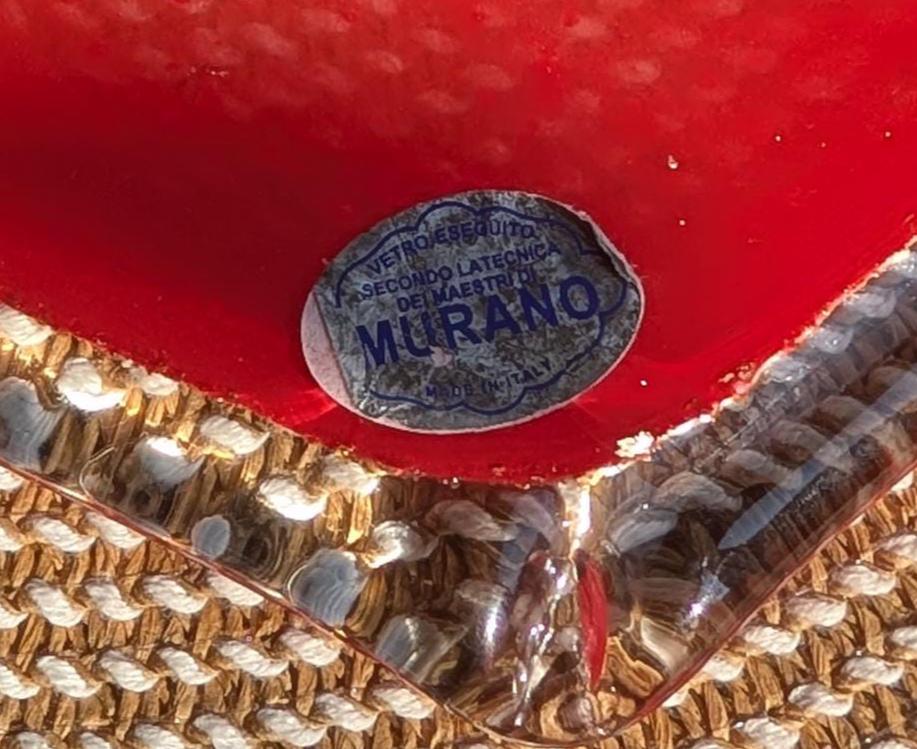 イタリア ヴェネチアン MURANO ランプシェード 硝子ガラス工芸品 s0385