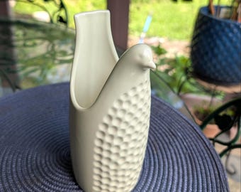 Vintage Mikasa “Cock-a-Doodle” Bird Figure – Cream Glaze – DH400 Japan – Mid-Century Modern Ceramic