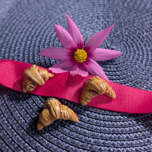 Flake It Till You Make It – Mini Handmade Croissant Pin