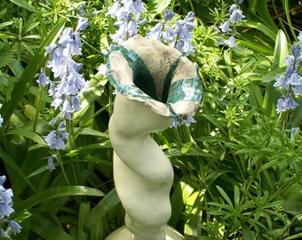 Sculpture Florale Bleue