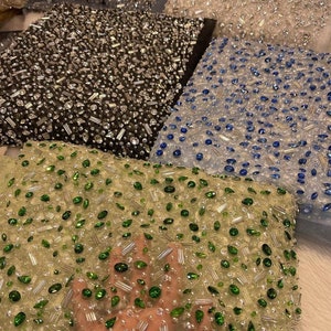 Timeless Rhinestones Embellished and Tulle Mesh Fabric