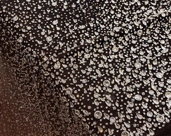Artisanal Rhinestone Fadeaway Runway-Inspired Tulle Fabric