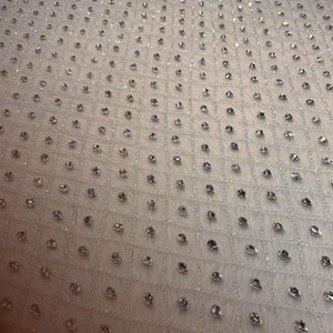 Sleek Couture Hand Beaded Rhinestone Mesh for Bridal, Prom & Evening Gowns