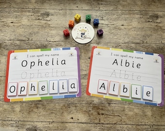 First Name Velcro Activity Mat | Preschool | Early Years | Home Learning | Trace Name