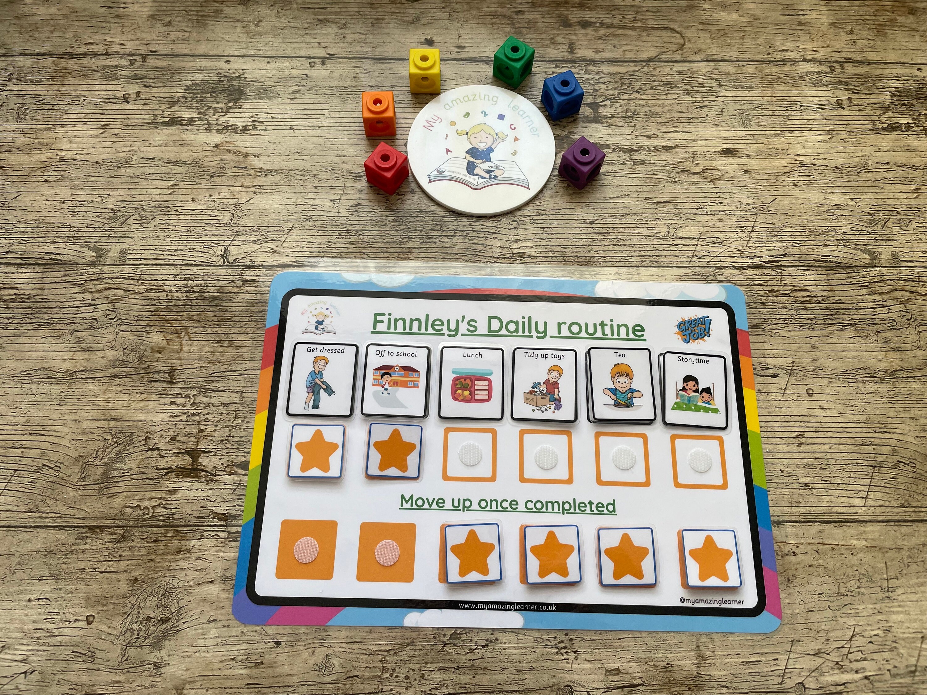 Personalised Regulation Routine Daily Routine Charts - Personalised - Etsy UK