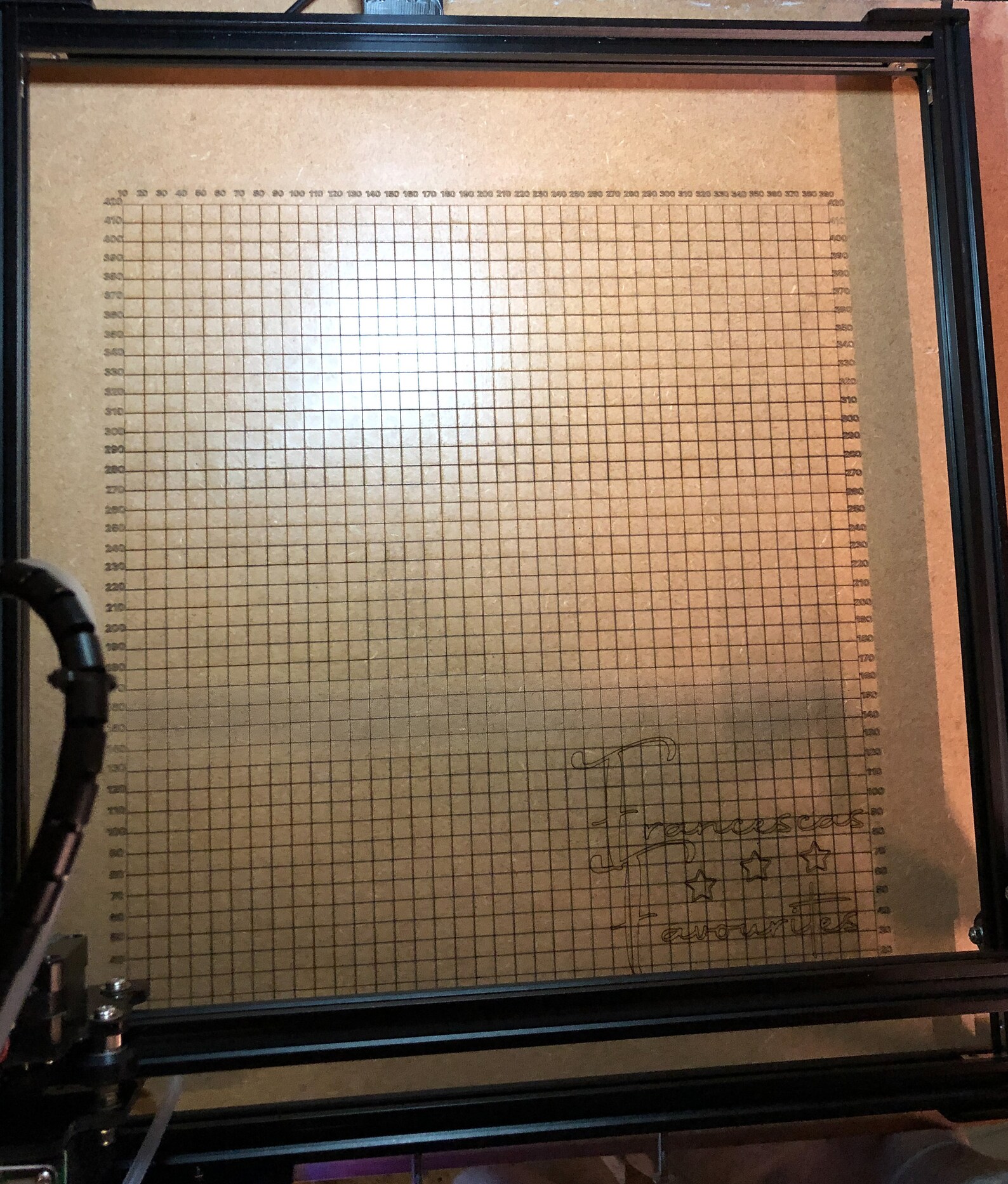 Ortur Master 2 laser grid 400 x 430 Lightburn digital file Etsy