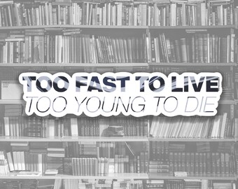 Too Fast To Live Etsy