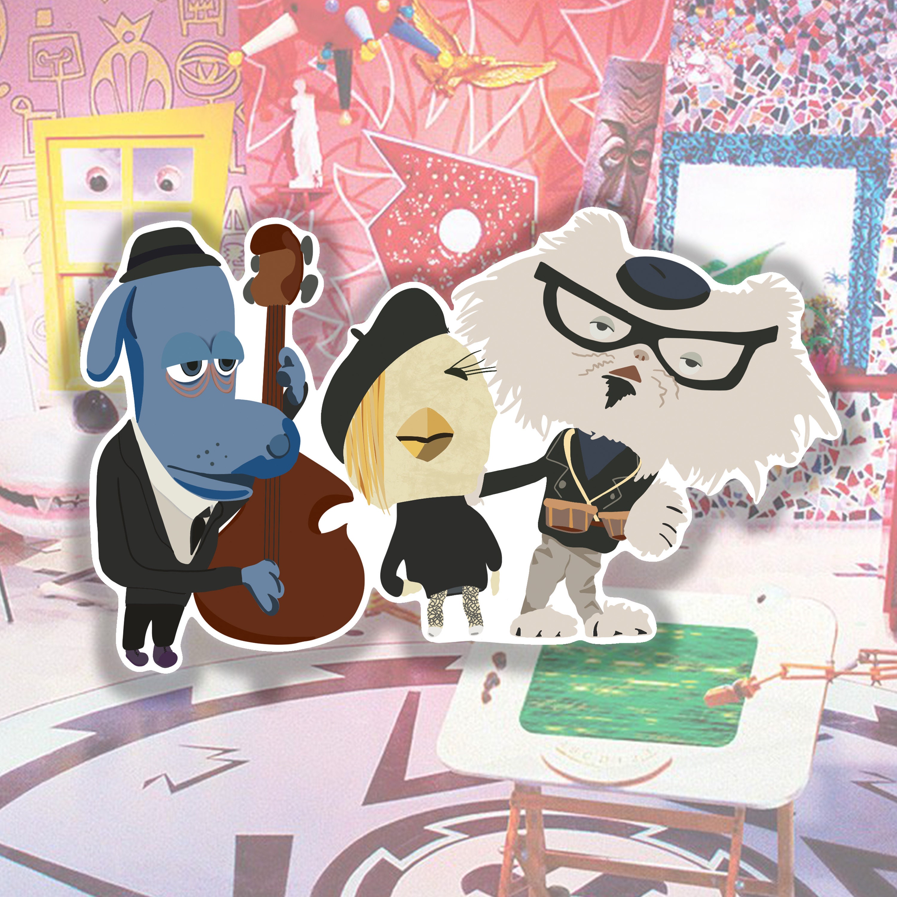 The Puppet Band Inspired by Pee Wee's Playhouse Cool Etsy