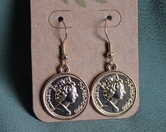 Gold Coin Earrings