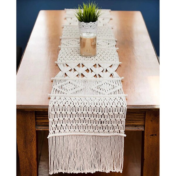 Macrame Table Runner Etsy