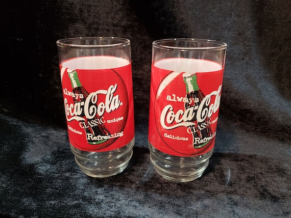 Lot De 6 Verres Coca-Cola Collection 1997 Thème La Plage - Très Bon état