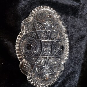 Vintage Glass Relish Dish