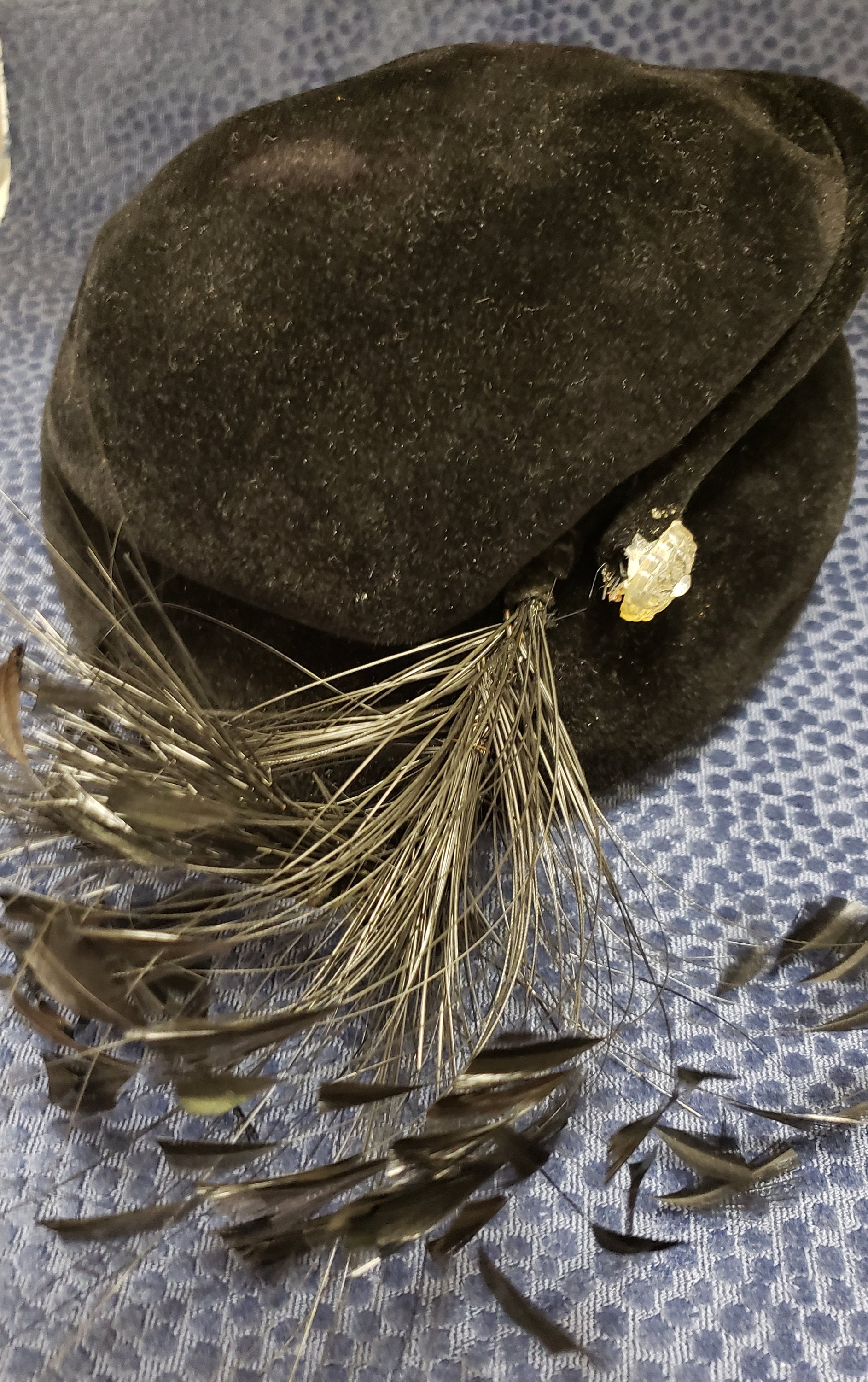 Vintage Lazarus wool bonnet style hat Lazarus Vintage Hat - Etsy main image 2