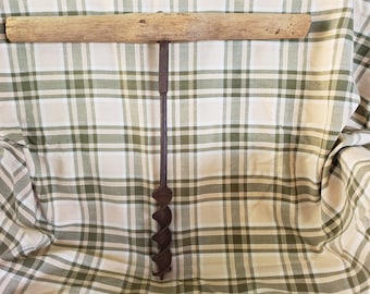 Extra large T Manipulé Antique Wood Barn Beam Auger / Drill, Broyeur de bûches