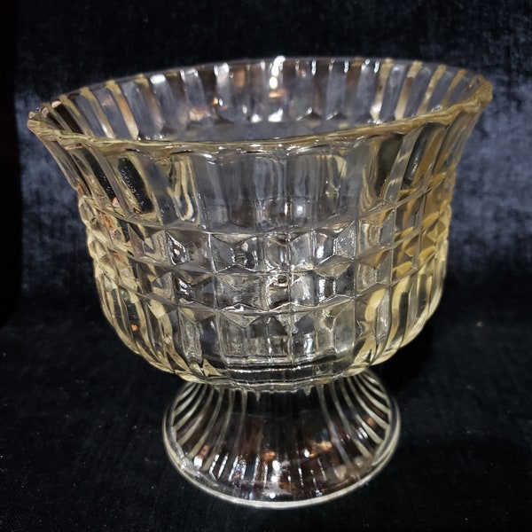 1986 FDTA Clear Pedestal Vase Compote