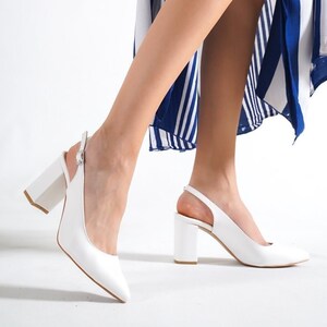 White suede block heels cheap