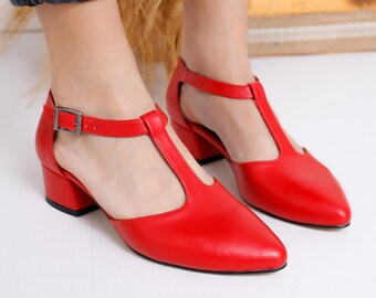 red low heels