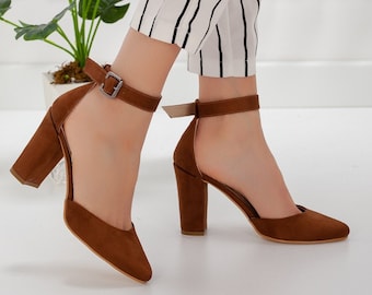 cute tan heels