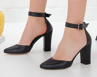 closed ankle strap heels