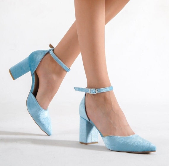 Convo Light Blue Knotted Lace Up Stiletto High Heels | Public Desire