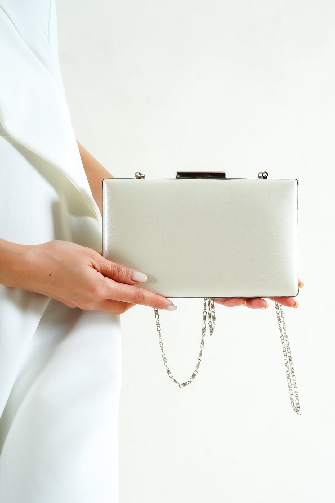 IVORY WEDDING CLUTCH Ivory Clutch Bag Bridal Clutch Vegan Etsy