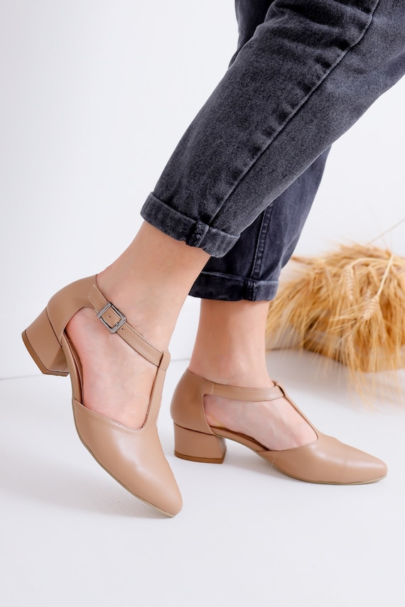 MINK MARY JANES T-strap Shoes Bridal 