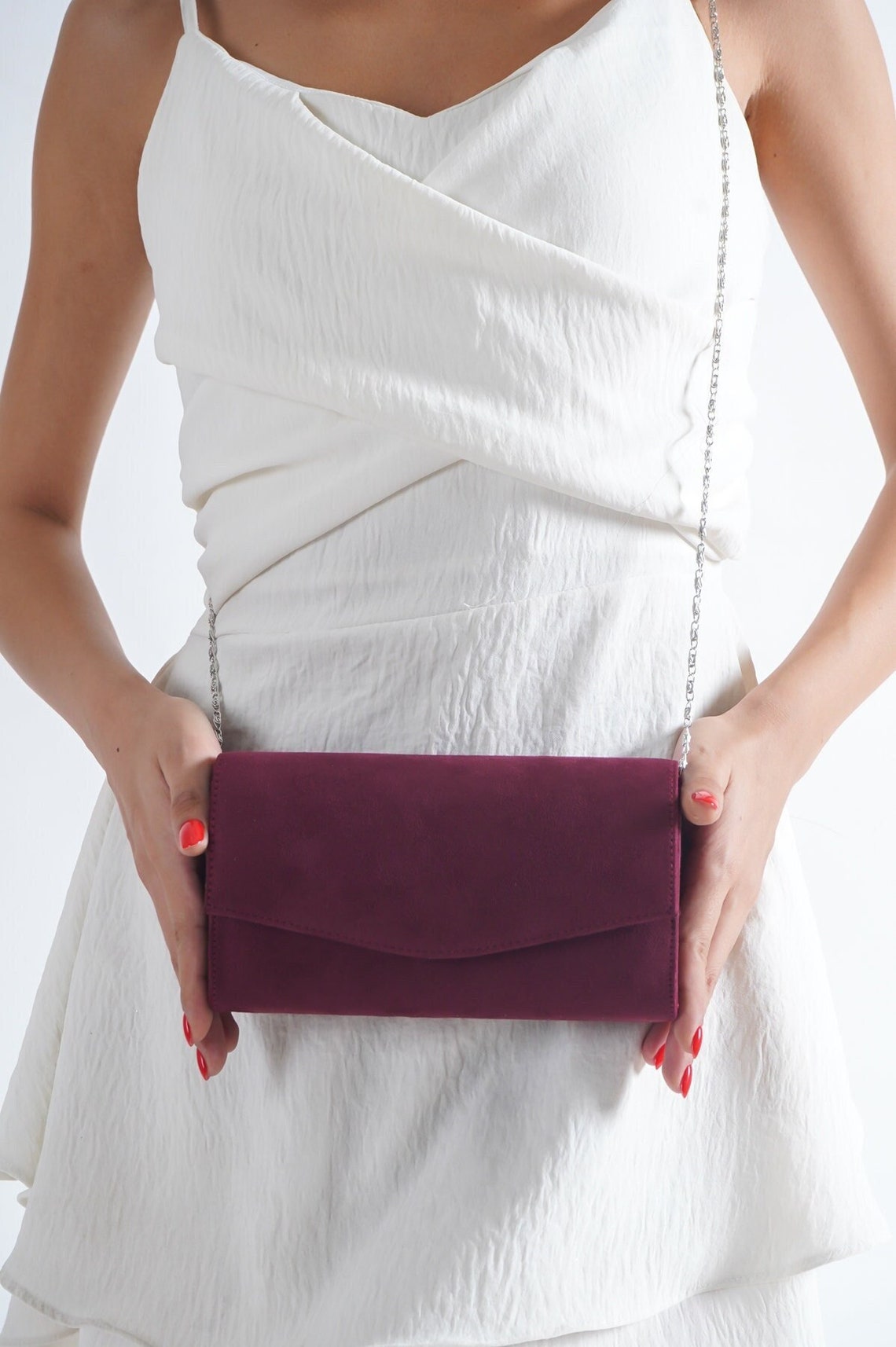 BURGUNDY WEDDING CLUTCH Burgundy Clutch Bag Bridal Clutch Etsy