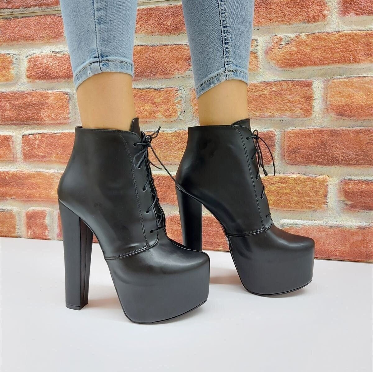 Botte plate cheap noire