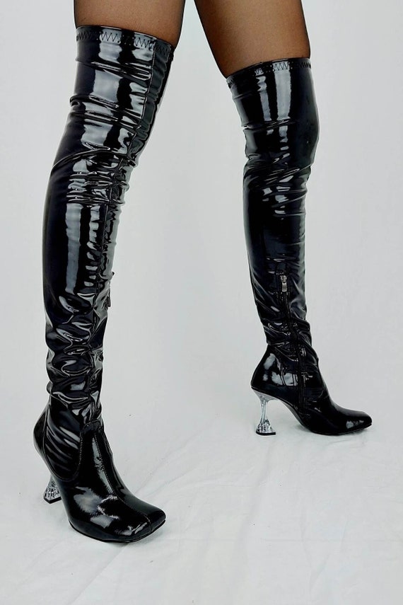 Knee Boots With Side Zipper 