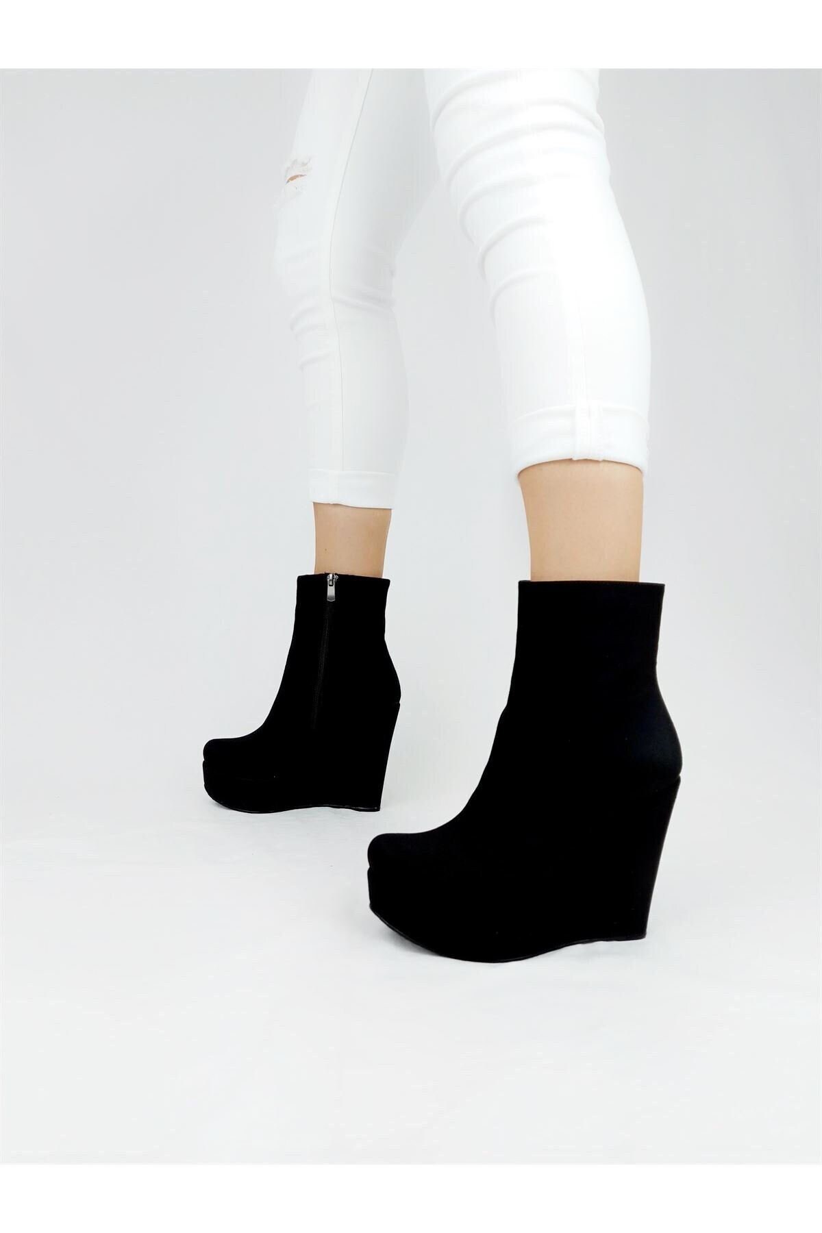 black suede wedge boots black suede wedge boots