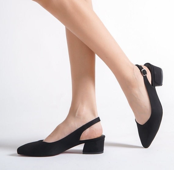Buy Animal Regular/Wide Fit Forever Comfort® Leather Slingback Low Block  Heels from Next USA