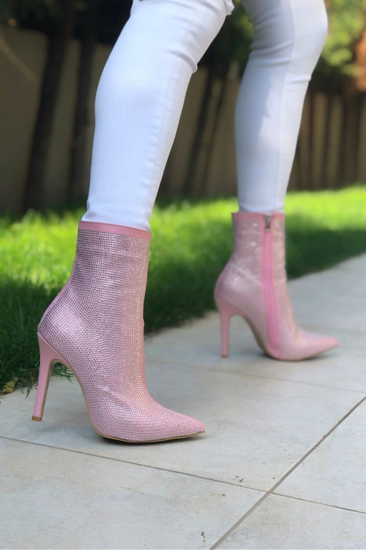 Pink Ankle Boots - Etsy