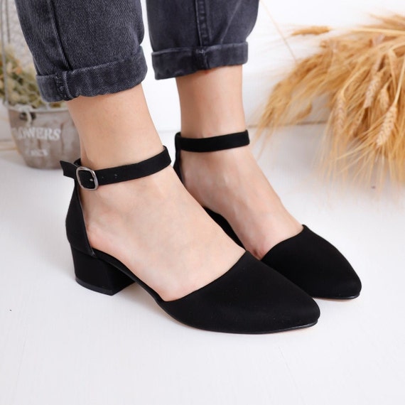 31 Janes|elegant Low Heel Ankle Strap Mary Janes For Women - Dress Shoes  With Buckle